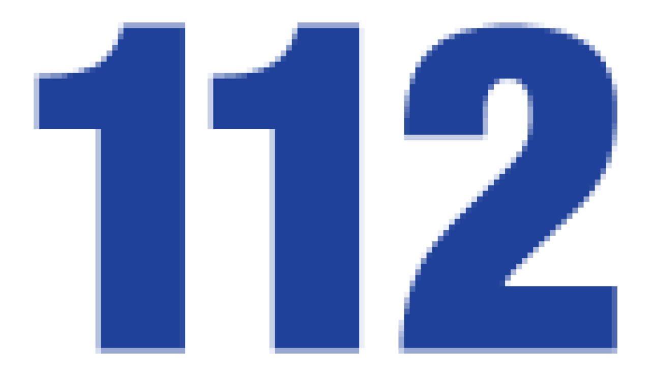 112 numerot sinisenä